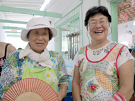 内山田小夜子さんと加治屋八重子さん