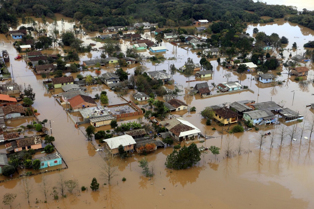 洪水被害が著しいパラナ州（Foto: Arnaldo Alves / ANPr）