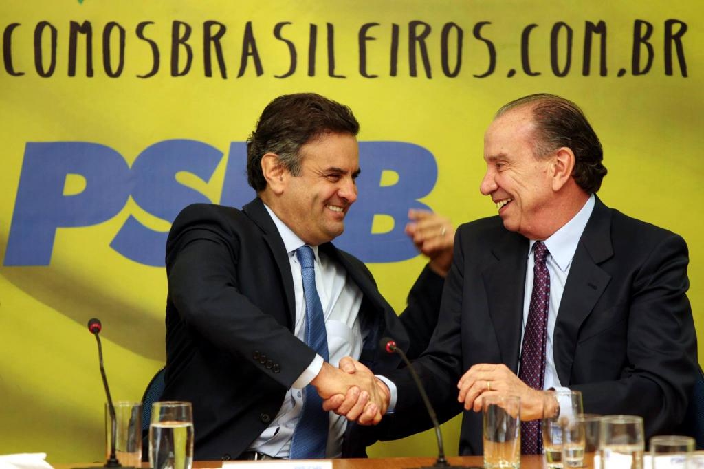 アロイージオ氏（右）とアエシオ氏Orlando Brito/ PSDB