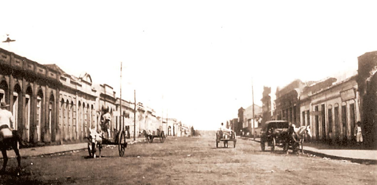 １９２０年代のカンポ・グランデ中心街