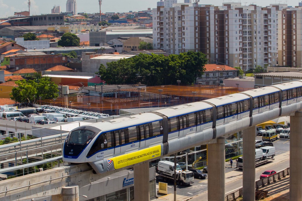 8月30日に開業した聖市の地下鉄15号線（Guilherme Lara Campos/ A2 Fotografia）