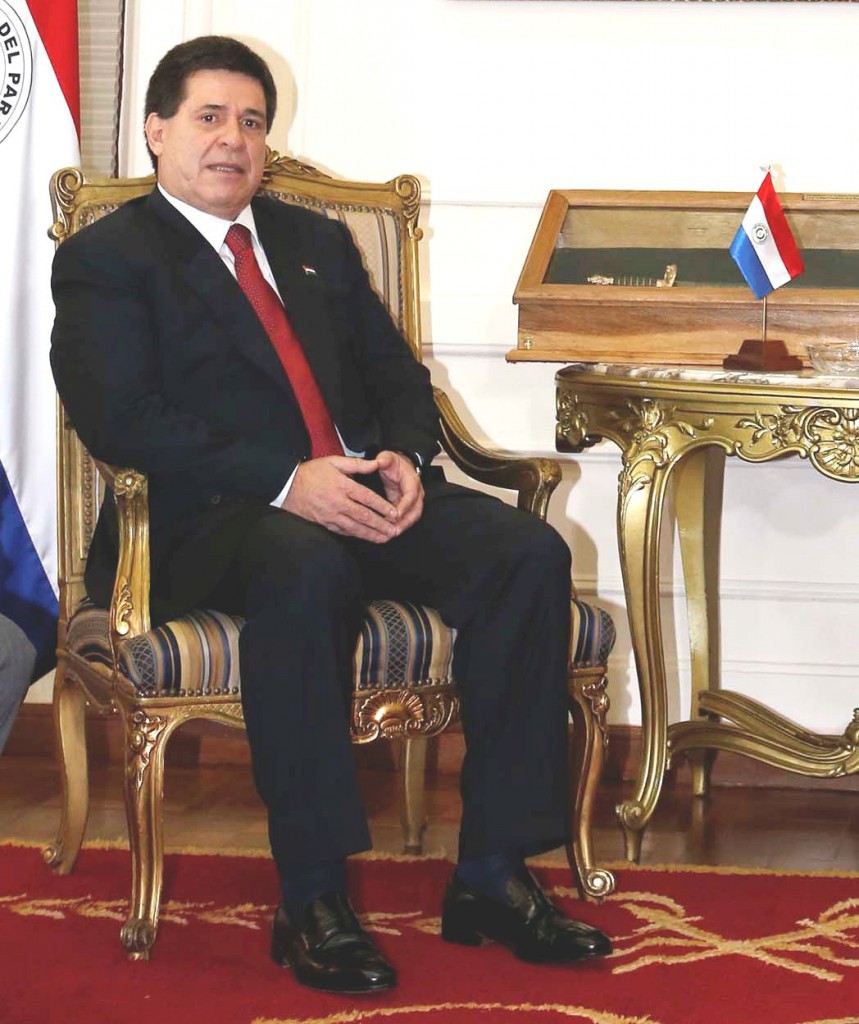 パラグアイのオラシオ・カルテス(Horacio Cartes)大統領(Foto: Wilson Pedrosa/Fotos Publicas)
