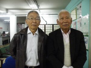 宮村会長と川崎運動部長