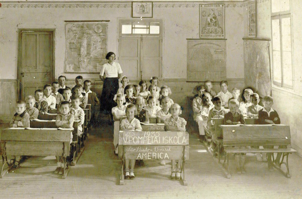 1935年、ポンペイアにあったハンガリー学校の様子（写真提供foto＝Casa de Guilherme de Almeida）