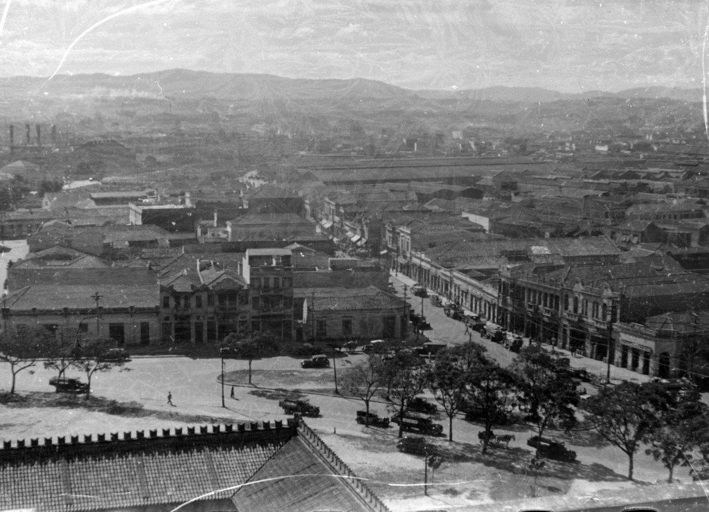 昔のサンタローザ街の様子（写真提供foto＝Casa de Guilherme de Almeida）