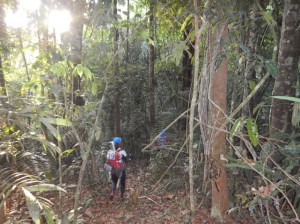 険しい山道を乗り越え１週間…（提供写真）