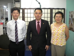 （左から）益本、西村、大井さん