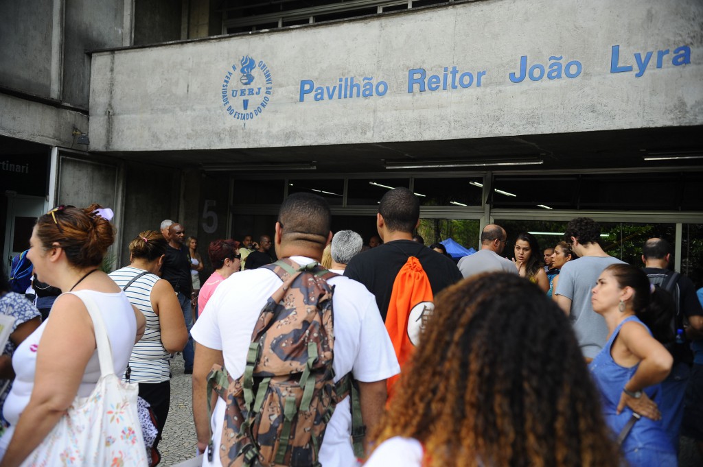 2014年のＥｎｅｍ初日（リオ連邦大学にて、Tomaz Silva/Agência Brasil）