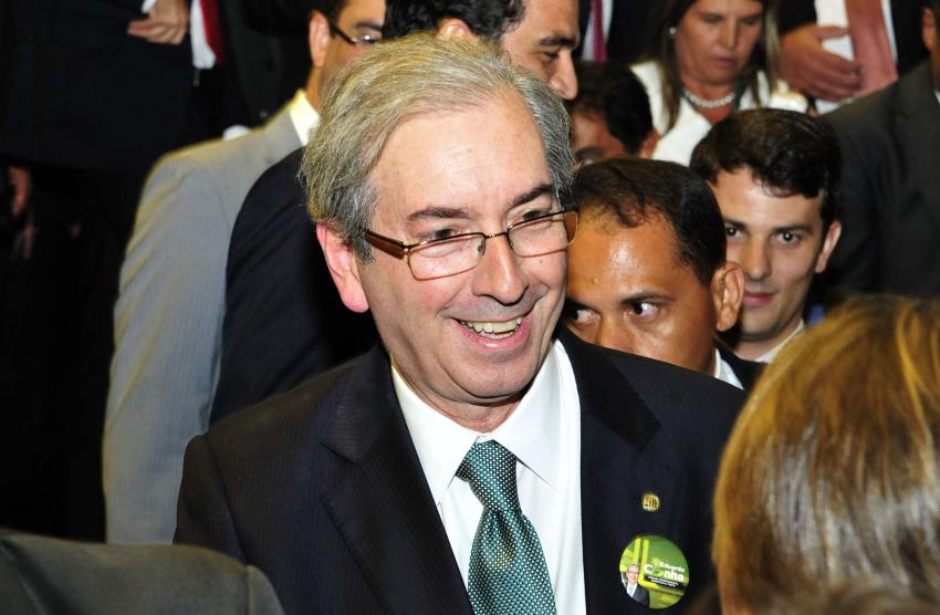 下院議長に当選したクーニャ氏（Luis Macedo – Câmara dos Deputados）