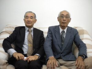 杉浦副会長（左）と手嶋会長