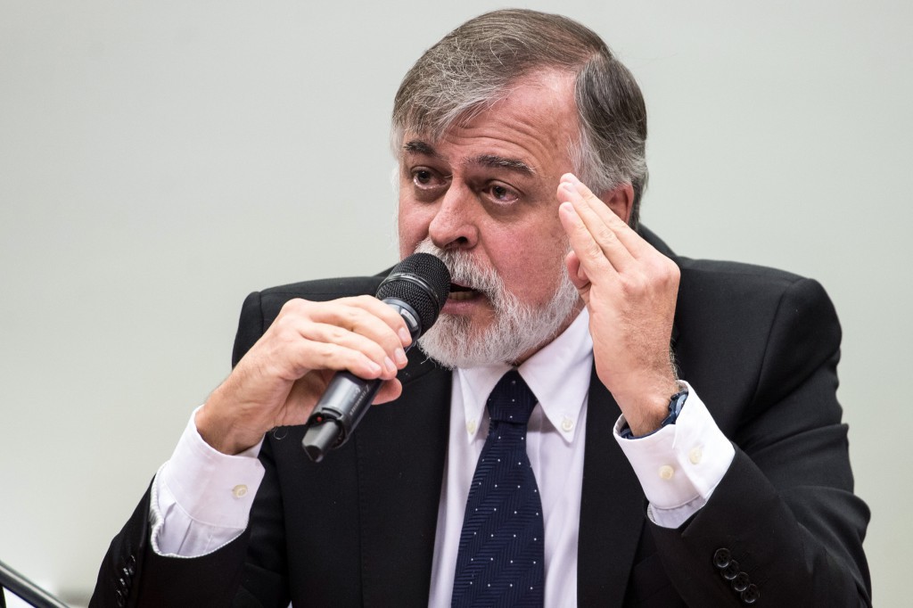 下院CPIでのコスタ被告（Marcelo Camargo/Agência Brasil）