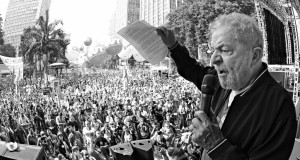 中央労組のメーデーの集会でのルーラ前大統領（Ricardo Stuckert/Instituto Lula）