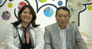 ナジールさん（左）と中沢会長