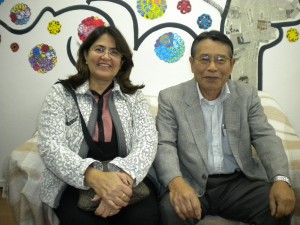 ナジールさん（左）と中沢会長