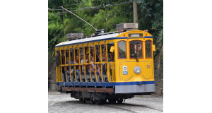 ２７日に再開したリオの路面電車、「サンタテレーザのボンジ」（Henrique Freire/Secom RJ）