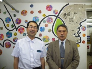 （左から）井上隆司、渡部一誠さん