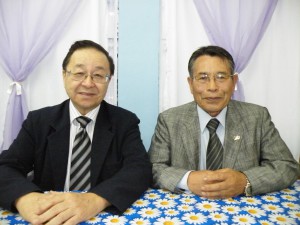 宮村副会長（左）と中沢会長