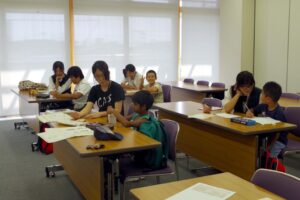 夏休み学習サポート教室の様子