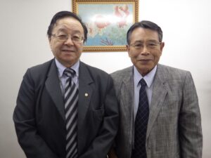 宮村副会長（左）と中沢会長