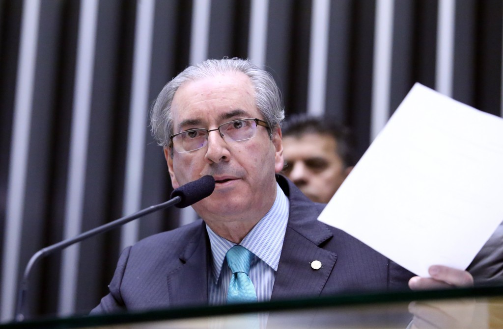 議員達から解任請願書を出されたクーニャ下院議長（Antonio Augusto/Camara dos Deputados）