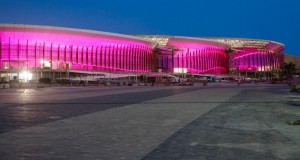 ピンク色に光るオリンピック・パーク（Dhani Borges/PCRJ）