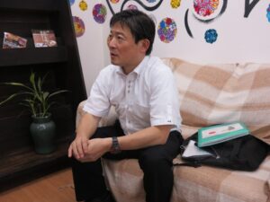 ポ語事業を「ライフワークに」と語る小川社長