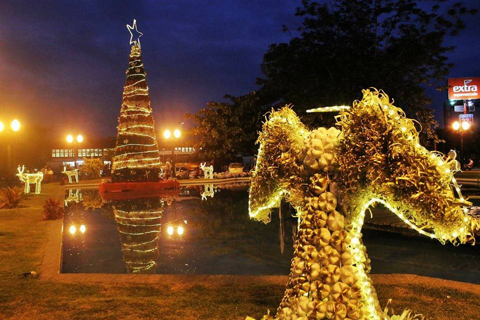 クリスマスツリーと天使の夜景（Luigi do Valle/Prefeitura de Araruama）