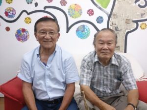 片山会長（左）と文野副会長