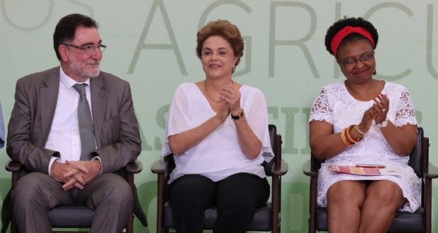 １日のイベントでのジウマ大統領（Lula Marques/Agência PT）
