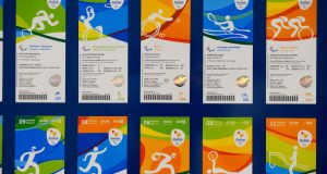 ５月２０日に発表された五輪チケットのデザイン（Tomaz Silva/Agencia Brasil）