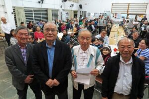 小川理事、山村会長、田呂丸会長、小山田祥雄前会長