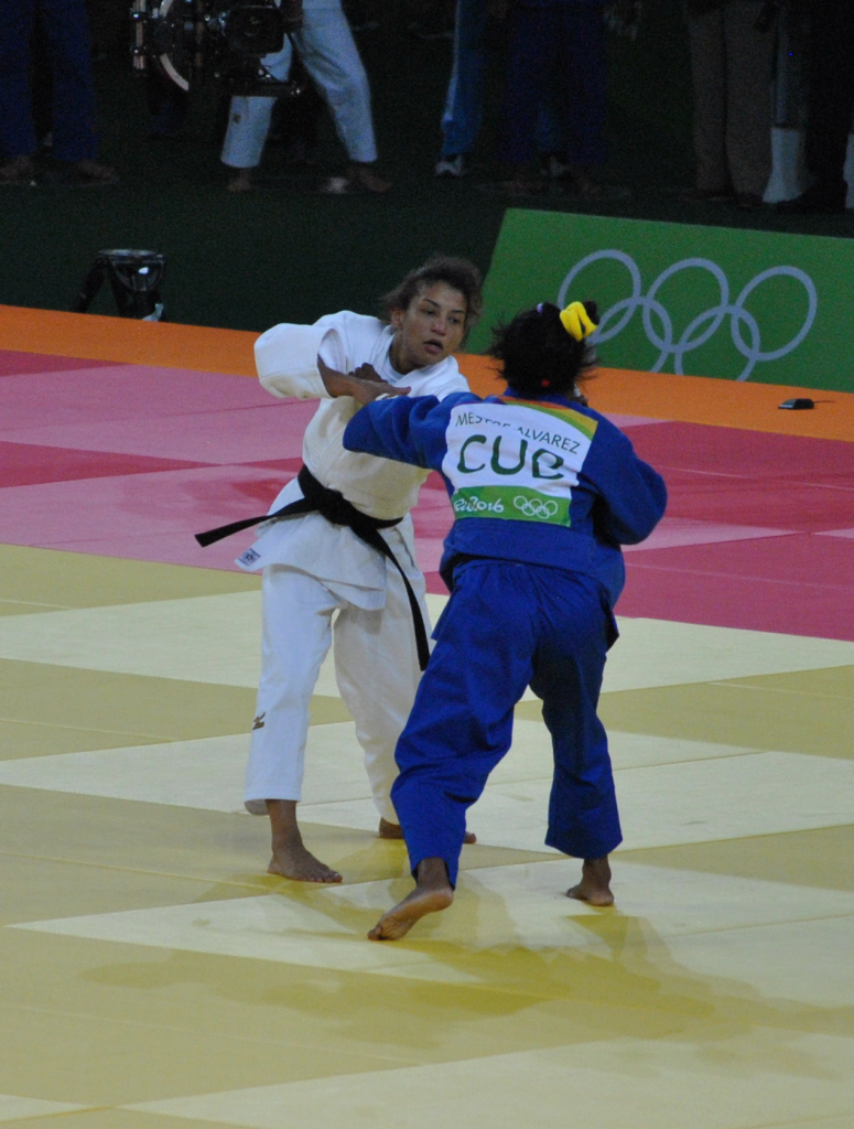 準々決勝でキューバの戦選手と対戦するサラ・メネゼス