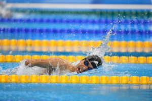 金メダルを獲得したジアスの泳ぎ(Fernando Frazão/Agência Brasil)