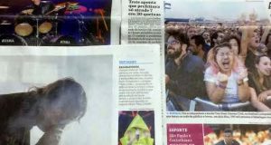 ブラジルの新聞でも連日一面の写真と特集ページで紹介されたロラパルーザ
