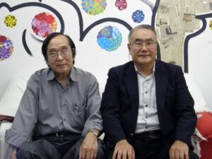 来社した小林副会長、黒澤会長