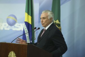 １１日のテメル大統領（Valter Campanato/Agência Brasil）
