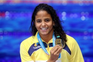 世界水泳で金メダルを獲得したエチエニ・メデイロス（Satiro Sodré/SSPress/CBDA）
