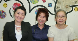 （左から）内村副会長、 上園会長、平井事務局長