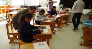 日本の公立小学校に通う日系子弟たち
