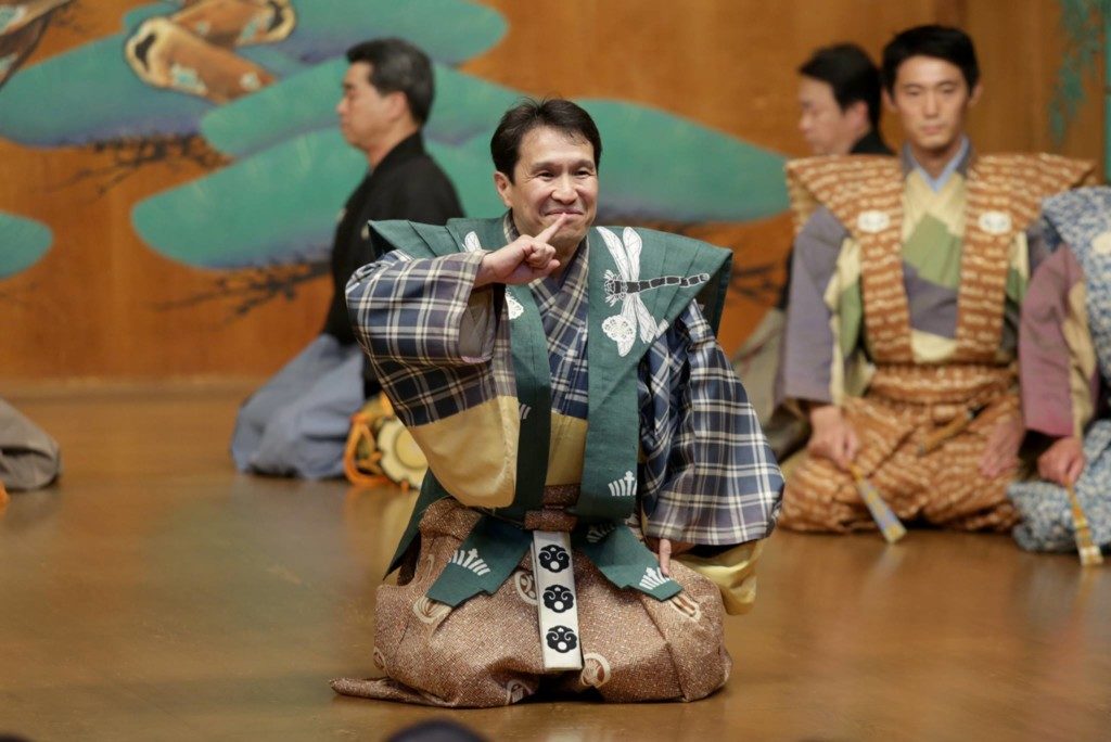 袴狂言「盆山」の一幕（写真：工房円）