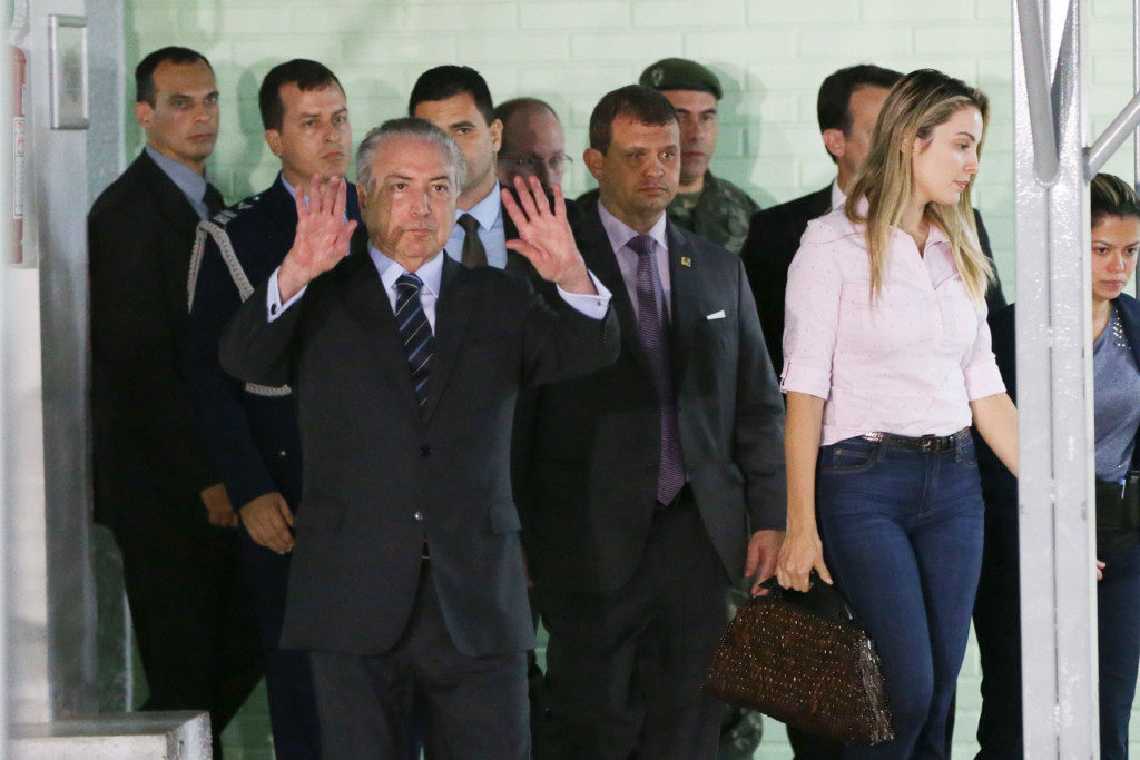 前立腺手術を受け、１０月３０日に退院したテメル大統領（Antonio Cruz/agencia Brasil）