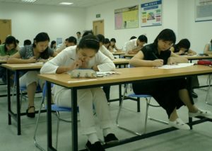 中国で実施したＪ-Ｔｅｓｔ試験の様子