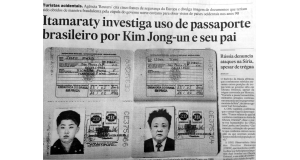 エスタード紙に掲載された金親子の偽造パスポート