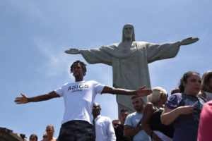 ブラジルは、豊かな観光資源を活かせば、国外からの旅行客による、ブラジル国内での支出も増え、旅行収支黒字化の可能性もある。（Gael Monfils no Cristo ©Fotojump）