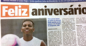 ロドリゴの活躍を報じるブラジルのメディア