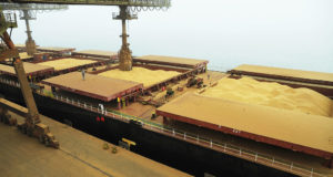 パラナ州パラナグア港から輸出される大豆（参考画像・Ivan Bueno/APPA）