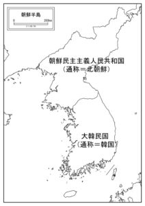 朝鮮半島地図