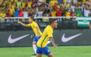 昨年１月、ブラジル国内チーム所属選手だけで構成された代表チームで試合に出場したドゥドゥ（Ricardo Stuckert/CBF）
