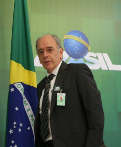 辞意を表明したペドロ・パレンテＰｂ総裁（José Cruz/Agência Brasil）