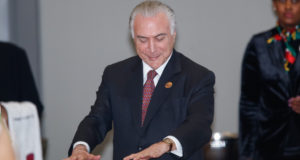 ＢＲＩＣＳ会議でのテメル大統領（Cesar Itiberê/PR）